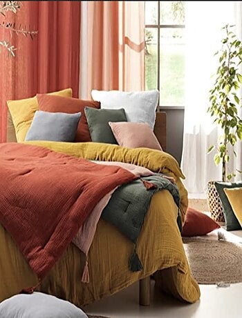 Parure de lit en Gaze de Coton - Promo linge