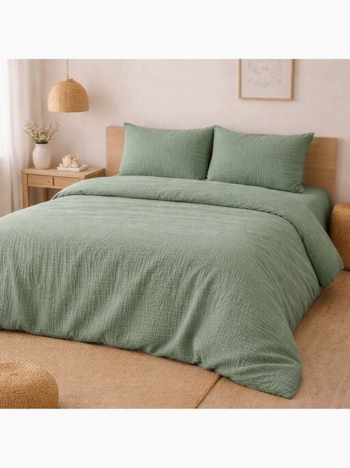 Parure de lit en Gaze de Coton - Promo linge - Kiabi