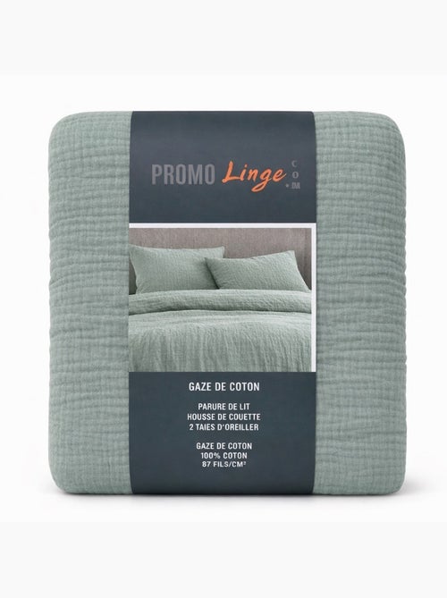 Parure de lit en Gaze de Coton - Promo linge - Kiabi