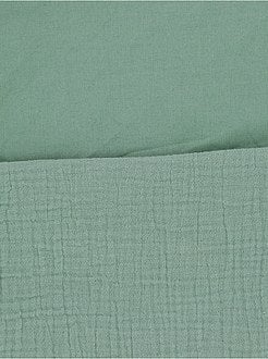 Parure de lit en gaze de coton 1 personne - Kiabi