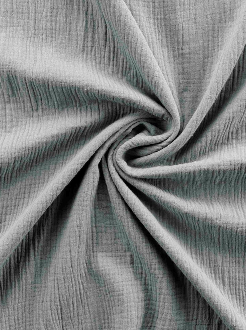 Parure de lit en gaze de coton Gris clair - Kiabi