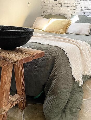 Parure de lit en gaze de coton