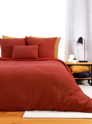 Parure de lit en gaze de coton