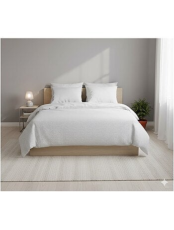 Parure de lit en gaze de coton Zig Zag