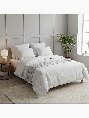 Parure de lit en gaze de coton Zig Zag