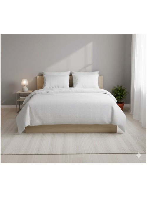 Parure de lit en gaze de coton Zig Zag - Kiabi