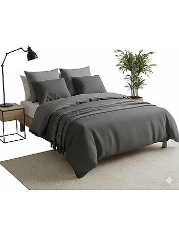 Parure de lit en gaze de coton Zig Zag