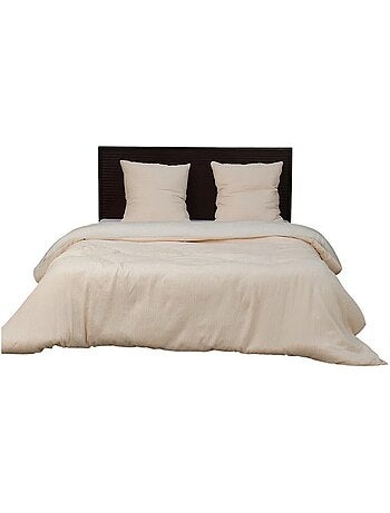 Parure de lit en gaze de microfibre collection bicolore