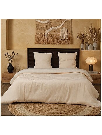 Parure de lit en gaze de microfibre collection bicolore