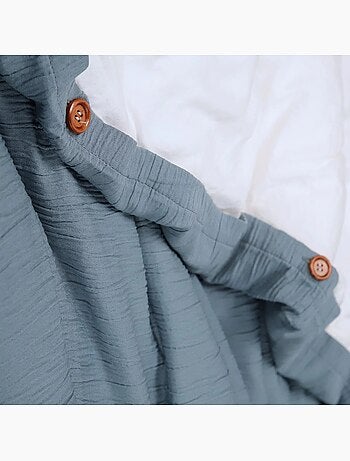 Parure de lit en gaze de microfibre Collection Bicolore