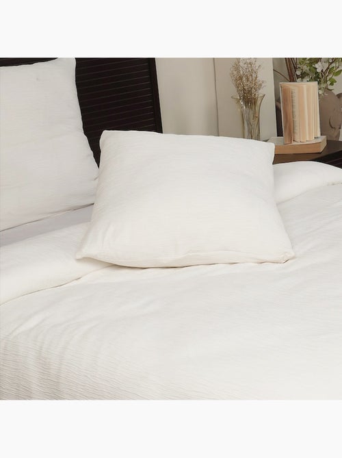 Parure de lit en Gaze de Microfibre uni ou bicolore - Kiabi Parure de lit en Gaze de Microfibre uni ou bicolore - Kiabi
