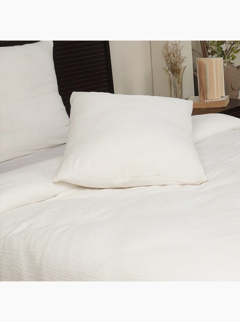 Parure de lit en Gaze de Microfibre uni ou bicolore Blanc - Kiabi
