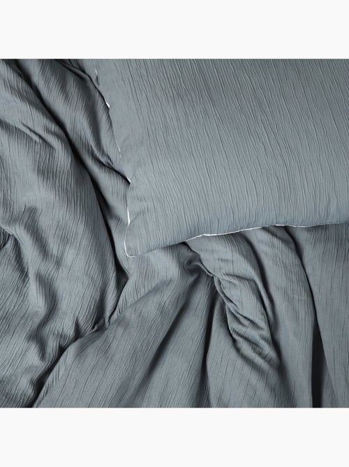 Parure de lit en Gaze de Microfibre uni ou bicolore - Kiabi