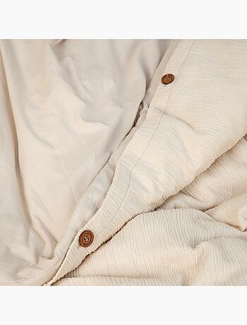 Parure de lit en Gaze de Microfibre uni ou bicolore