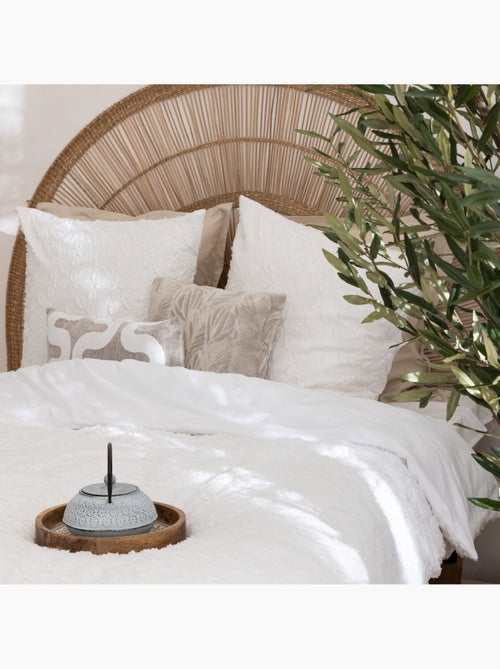 Parure de lit en jacquard SWAN - Kiabi
