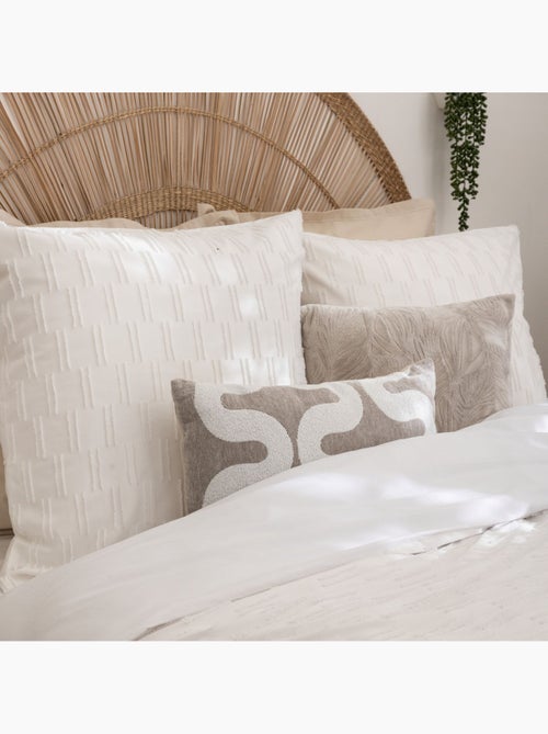 Parure de lit en jacquard SWAN - Kiabi