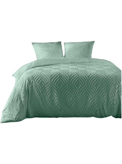 Parure de lit en microfibre Collection Tufte - Kiabi Parure de lit en microfibre Collection Tufte - Kiabi