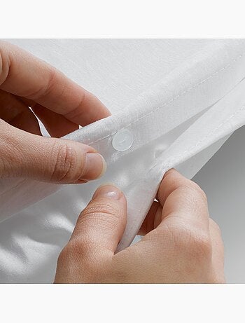 Parure de lit en microfibre gaufrée motif nid d’abeille