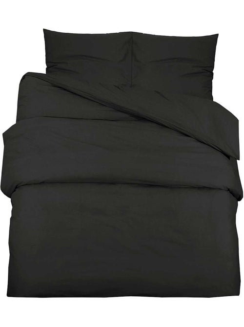 Parure de lit en microfibre grise avec 2 taies - vidaxl - Kiabi Parure de lit en microfibre grise avec 2 taies - vidaxl - Kiabi