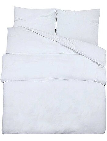Parure de lit en microfibre housse de couette et 2 taies - vidaxl