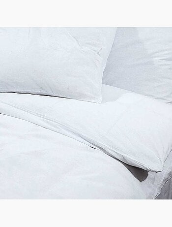 Parure de lit en microfibre housse de couette et 2 taies - vidaxl