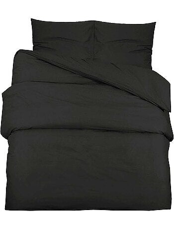 Parure de lit en microfibre housse de couette et 2 taies - vidaxl
