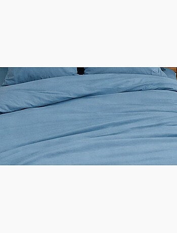Parure de lit en percale de coton 65 fils/cm² - gris - 140x200 / gris