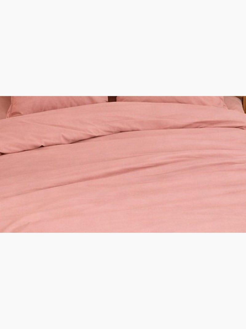 Parure de Lit en Percale de Coton 65 fils/cm² Rose - Kiabi