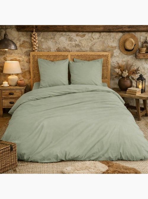 Parure de Lit en Percale de Coton 65 fils/cm² - Kiabi