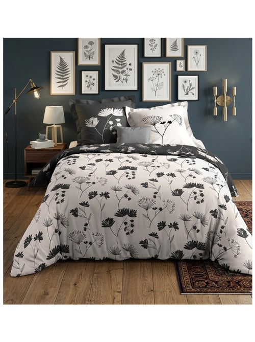 Parure de lit en percale de coton Collection Iris - Kiabi Parure de lit en percale de coton Collection Iris - Kiabi