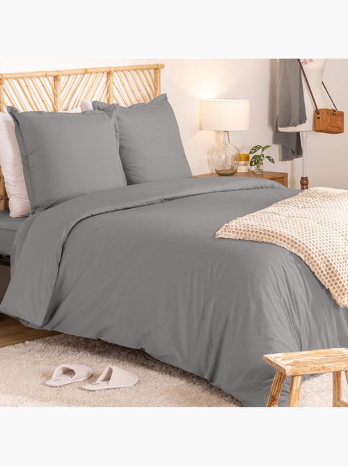 Parure de lit en percale de coton LANDIHA - Kiabi