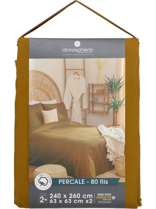 Parure de lit en percale de coton LANDIHA - Kiabi