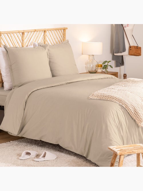 Parure de lit en percale de coton LANDIHA - Kiabi