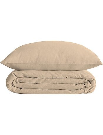 Parure de lit en Percale de coton Uni