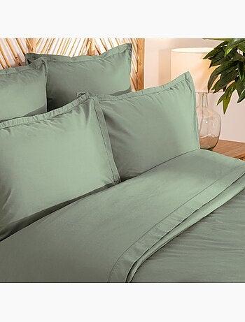 Parure de lit en Percale de coton Uni