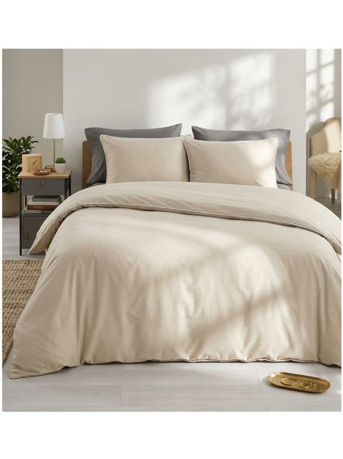Parure de lit en percale Loumea - Kiabi