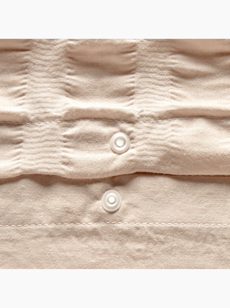Parure de lit en polycoton gaufré IRHIA Beige - Kiabi