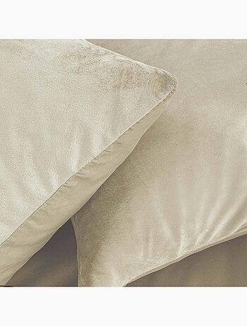Parure de lit en velours uni