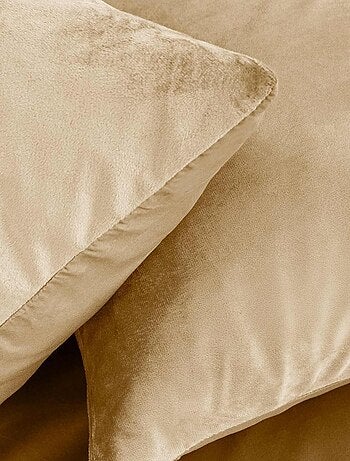 Parure de lit en velours uni