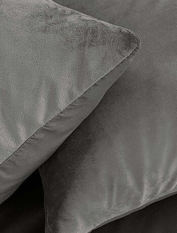 Parure de lit en velours uni