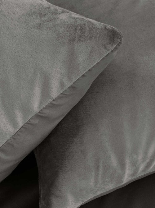 Parure de lit en velours uni - Kiabi Parure de lit en velours uni - Kiabi