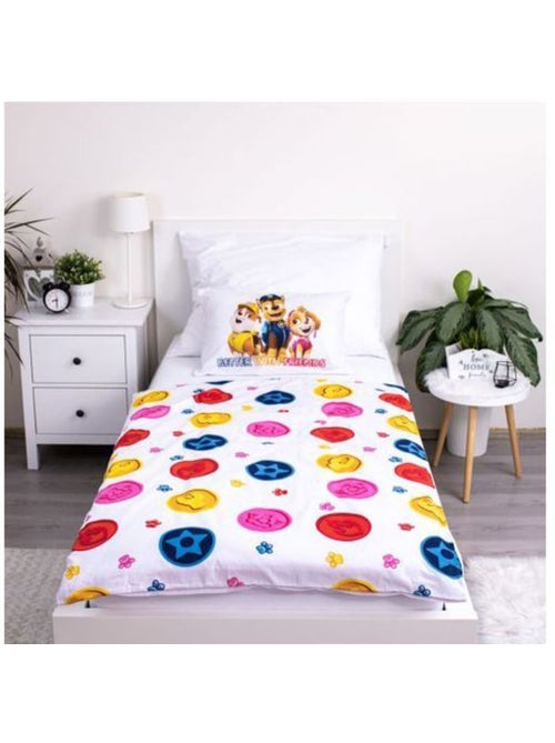 Parure de lit enfant - 100x135 cm réversible coton - pat'patrouille teamwork - Kiabi