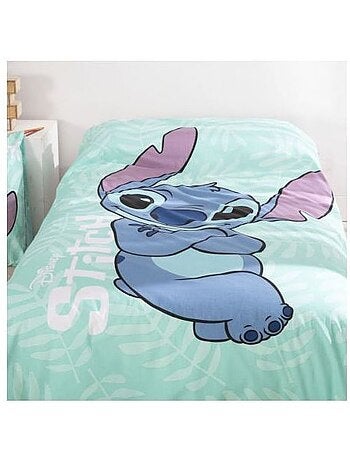 Parure de lit enfant - 140x200 cm 100% coton - disney lilo & stitch ohana