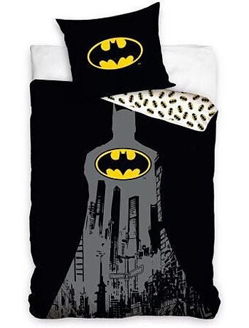 Parure de lit enfant - 140x200 cm coton réversible - batman