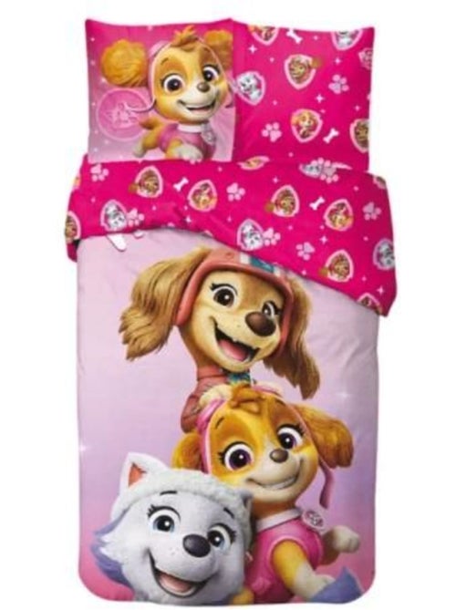 Parure de lit enfant - 140x200 cm coton rose - pat'patrouille pink squad - Kiabi Parure de lit enfant - 140x200 cm coton rose - pat'patrouille pink squad - Kiabi