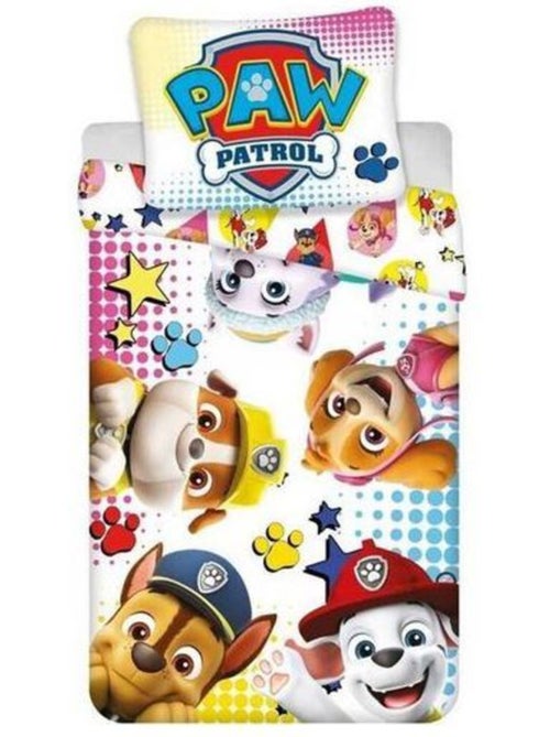 Parure de lit enfant - 140x200 cm microfibre réversible - pat'patrouille - Kiabi