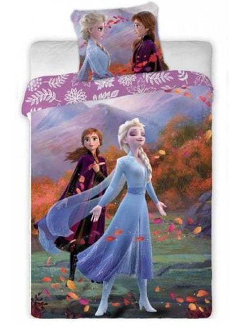 Parure de lit enfant - 140x200 cm polyester réversible - disney frozen 2 - Kiabi