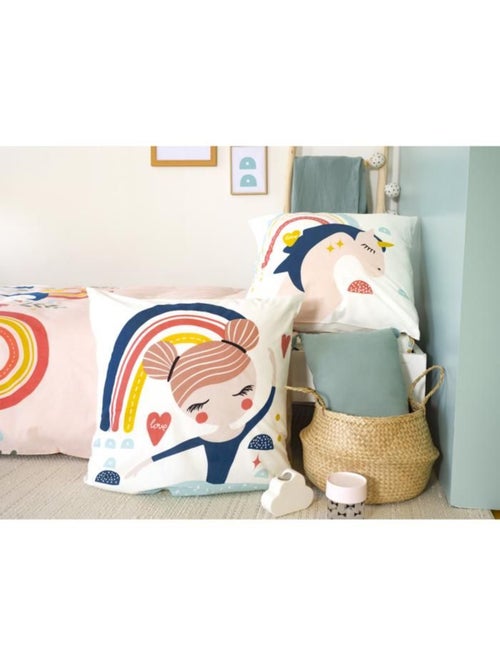 Parure de lit enfant - Réversible licorne - 2 pièces - Kiabi