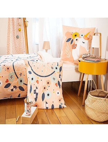 Parure de lit enfant 100% coton adouci motif attrape-rêves