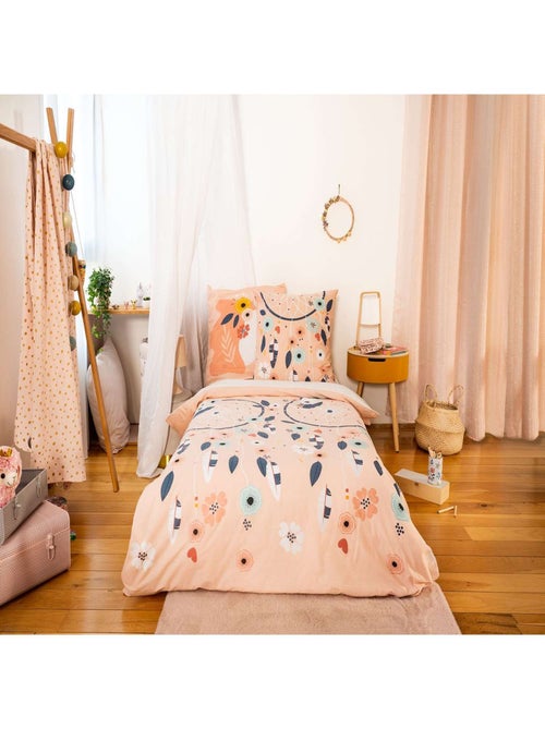 Parure de lit enfant 100% coton adouci motif attrape-rêves - Kiabi